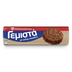 Gemista Biscuits with Chocolate Filling 200g Papadopoulou