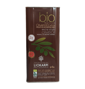Organic Cretan Extra Virgin Olive Oil 5lt Liokarpi Agora Greek Delicacies