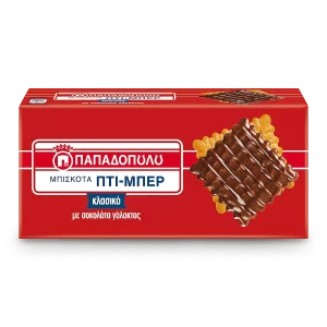 Petit-Beurre Biscuits with Chocolate Coating 200g Papadopoulou