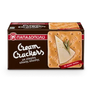 Rye Cream Crackers 175g Papadopoulou