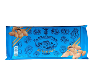 Dark chocolate with almonds Pavlidis 100gr agora greek delicacies