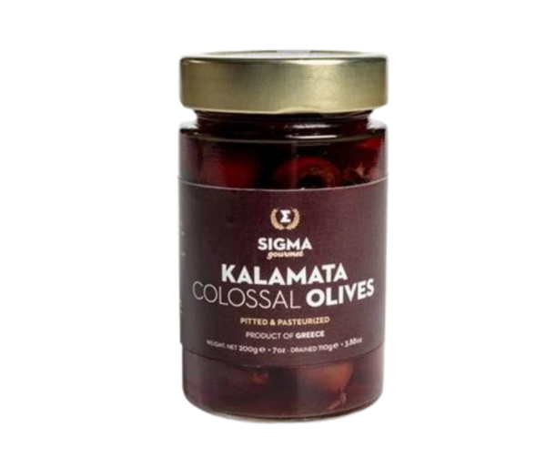 Colossal Kalamata Pitted Olives 210ml Agora Greek Delicacies
