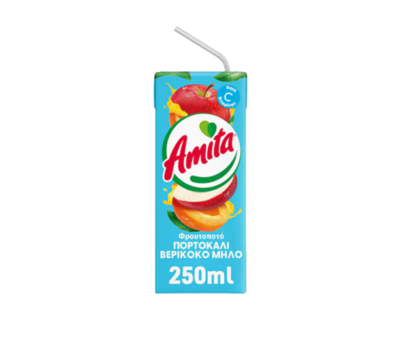 Orange Apple Apricot Fruit Juice 250ml Agora Greek Delicacies