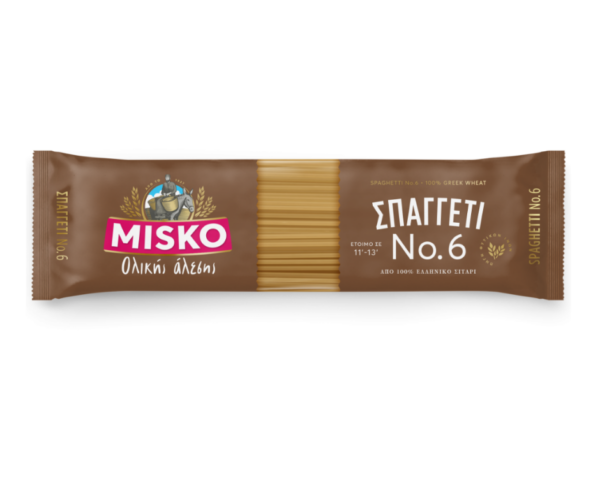 No. 6 Wholewheat Spaghetti 500g Agora Greek Delicacies