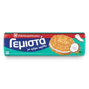Gemista Biscuits with Coconut Filling 200g Papadopoulou