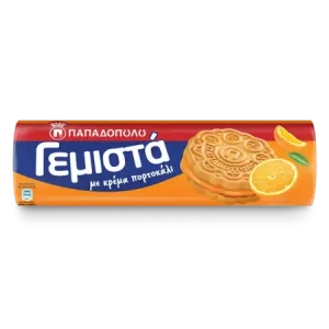 Gemista Biscuits with Orange Filling 200g Papadopoulou