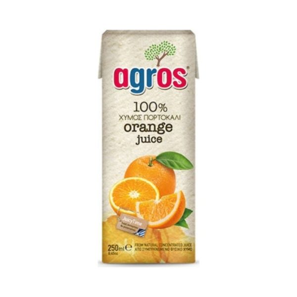 Agros Natural Orange Juice 250ml - agora-greek-delicacies