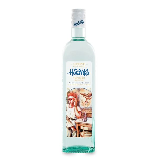 Idoniko Tsipouro with anise 700ml Costa Lazaridi - agora greek delicacies