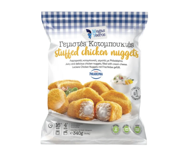 Chicken Nuggets Filled with Philadelphia Raw and Frozen 340g Agora Greek Delicacies