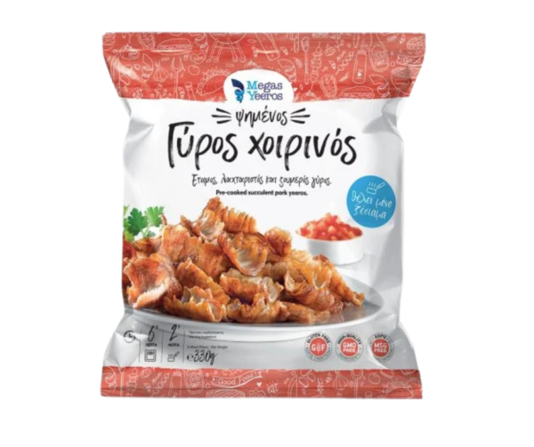 Pork Gyros - Pre-grilled, Stripped and Frozen 330g Agora Greek Delicacies