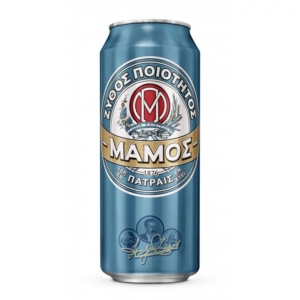 Pilsner Beer Can 500ml Mamos Agora Greek Delicacies