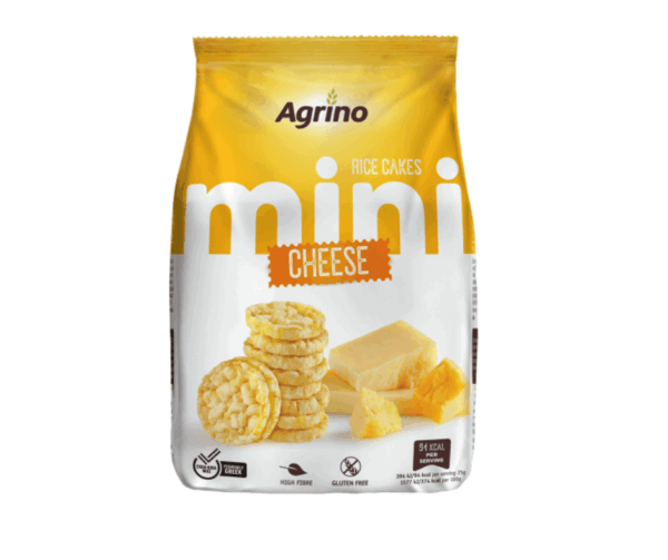 Mini Rice Cakes with Cheese 50g Agrino Agora Greek Delicacies