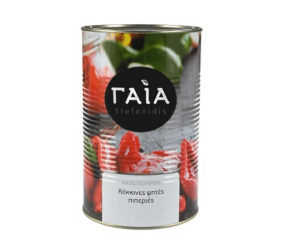 Roasted Red Peppers 2300g Gaia Agora Greek Delicacies