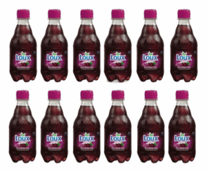 12 x Sour Cherry Carbonated Drink 330ml Loux Agora Greek Delicacies