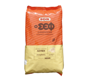 White Chocolate Drops Compound 'The Chef' 2.5kg Agora Greek Delicacies