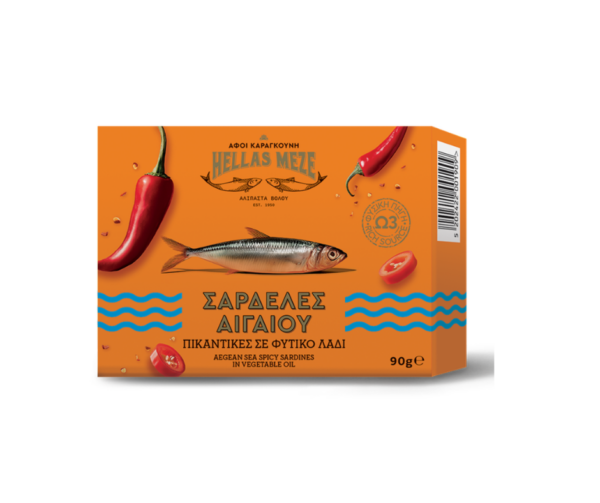 Spicy Sardines in Vegetable Oil 90g Agora Greek Delicacies